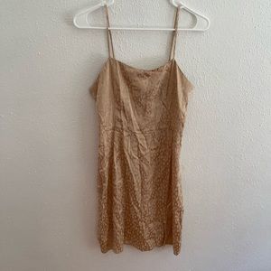 Forever 21 gold cheetah dress